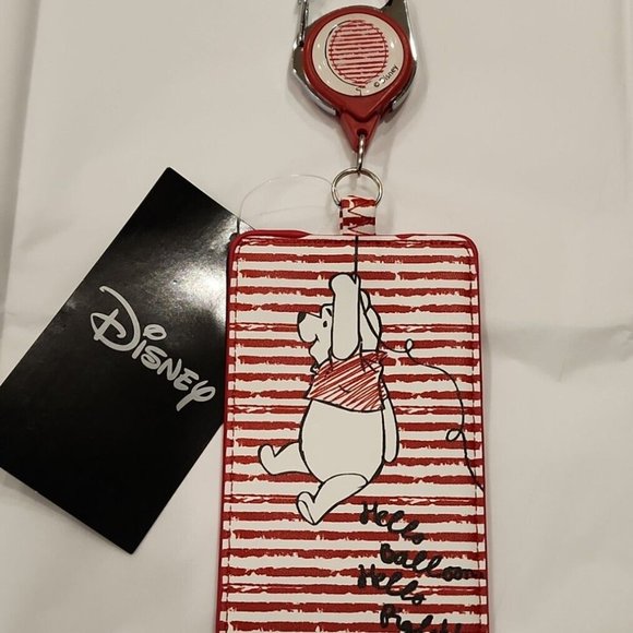 Disney Winnie the Pooh Piglet Red Balloon Retractable Lanyard NEW - Picture 12 of 12